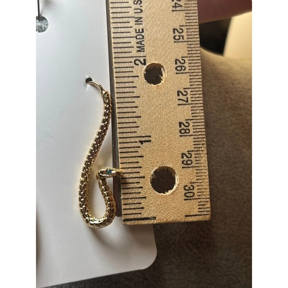 #19. Gold-tone Snake earrings